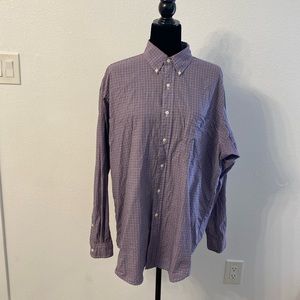 Plaid Ralph Lauren Blake Long Sleeve Button Down Size Large 100% Cotton